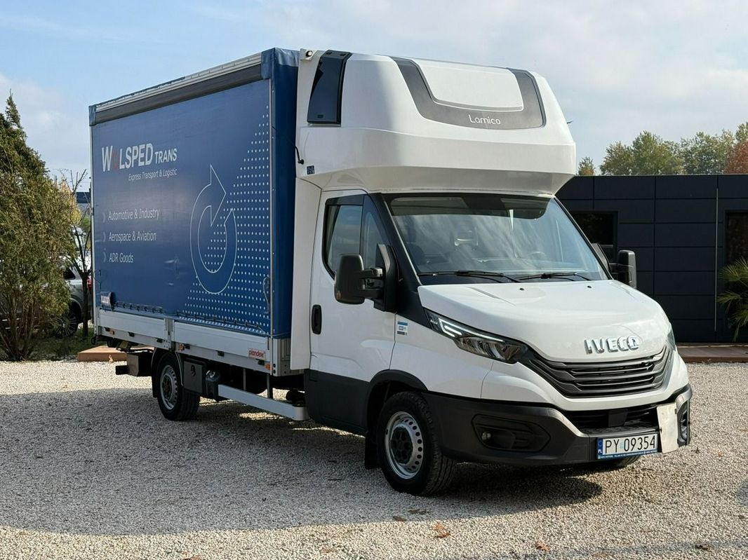 Iveco Daily 35S18, plandeka z windą, Salon PL! 1 wł!. Kurnik! Webasto!